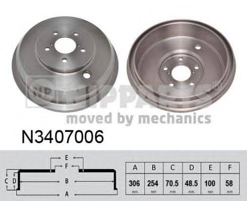 Тормозной барабан NIPPARTS N3407006