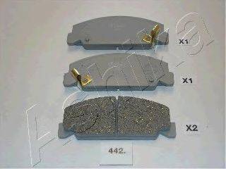 Комплект тормозных колодок, дисковый тормоз ASHIKA 50-04-442