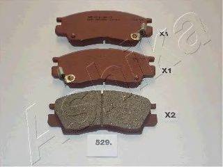 Комплект тормозных колодок, дисковый тормоз ASHIKA 50-05-529