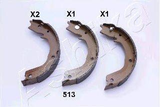 Комплект тормозных колодок, стояночная тормозная система ASHIKA 55-05-513