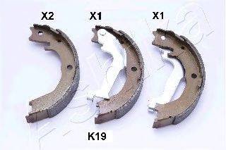 Комплект тормозных колодок, стояночная тормозная система ASHIKA 55-0K-K19