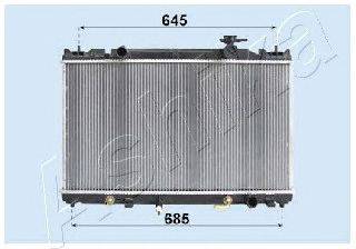 Радиатор, охлаждение двигателя ASHIKA RDA153118