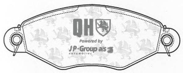 Комплект тормозных колодок, дисковый тормоз JP GROUP BP1068
