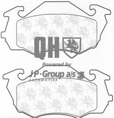 Комплект тормозных колодок, дисковый тормоз JP GROUP BP1176