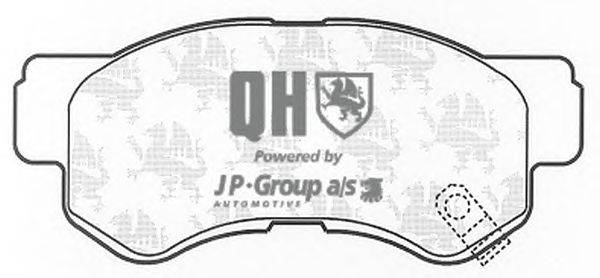 Комплект тормозных колодок, дисковый тормоз JP GROUP 3563700119