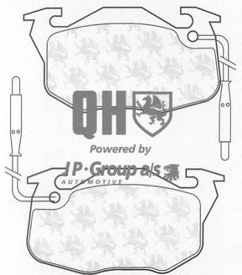 Комплект тормозных колодок, дисковый тормоз JP GROUP BP521