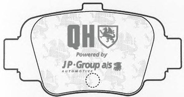 Комплект тормозных колодок, дисковый тормоз JP GROUP BP847