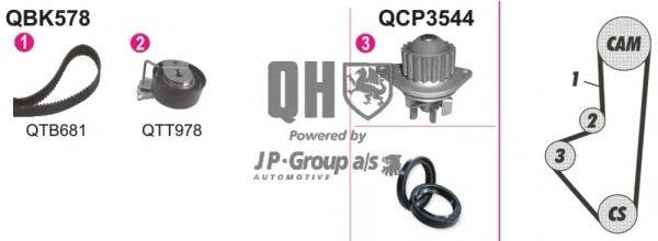 Водяной насос + комплект зубчатого ремня JP GROUP QBPK5780