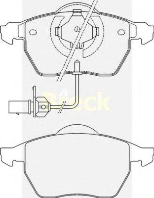 Комплект тормозных колодок, дисковый тормоз BRECK 23018