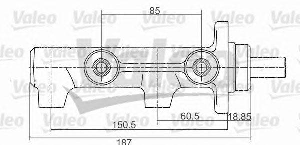 Главный тормозной цилиндр VALEO 350713