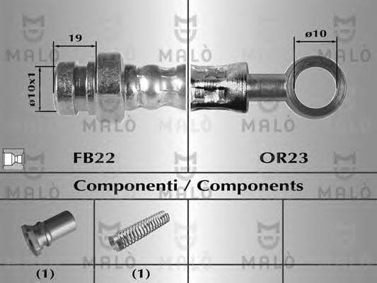 Тормозной шланг MALÒ 80568