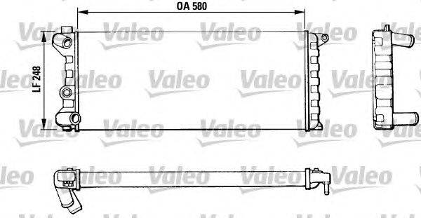 Радиатор, охлаждение двигателя VALEO 811392