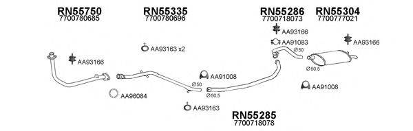 Система выпуска ОГ VENEPORTE 550281