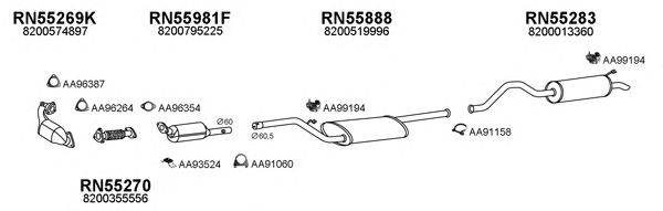 Система выпуска ОГ VENEPORTE 550566