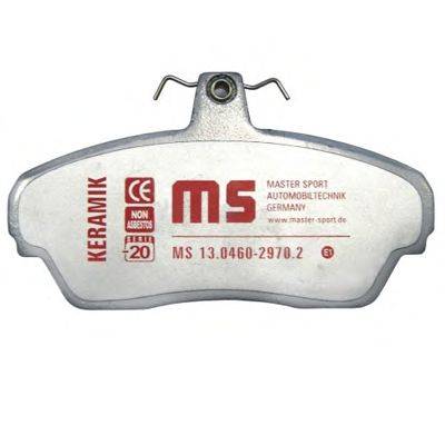 Комплект тормозных колодок, дисковый тормоз MASTER-SPORT 13046029702C-SET4-MS