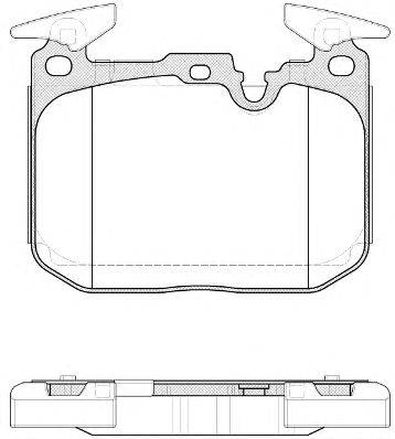 Комплект тормозных колодок, дисковый тормоз BMW 34116859282