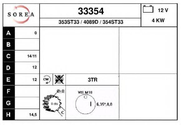 Стартер EAI 33354