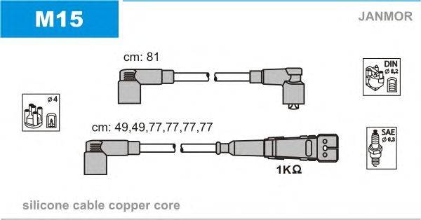 Комплект проводов зажигания JANMOR M15