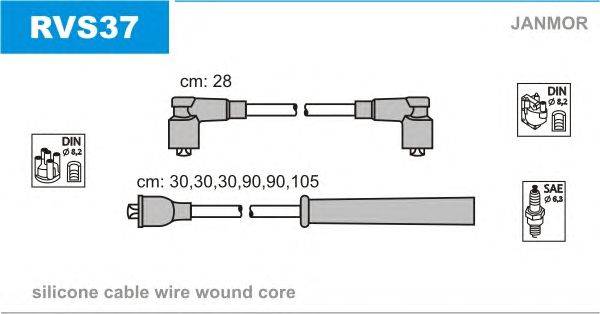 Комплект проводов зажигания JANMOR RVS37