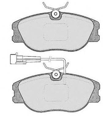 Комплект тормозных колодок, дисковый тормоз RAICAM 21383