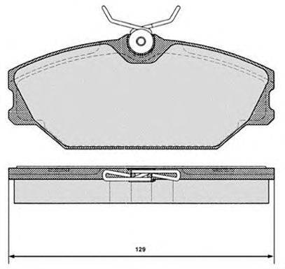 Комплект тормозных колодок, дисковый тормоз CIFAM 2201422