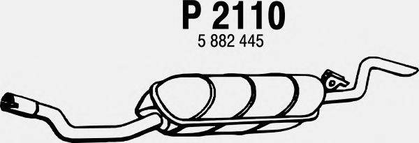 Глушитель выхлопных газов конечный FENNO P2110