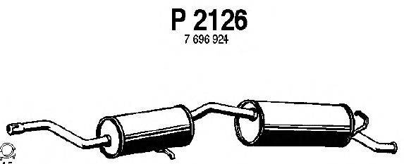 Глушитель выхлопных газов конечный FENNO P2126