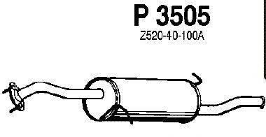 Глушитель выхлопных газов конечный FENNO P3505