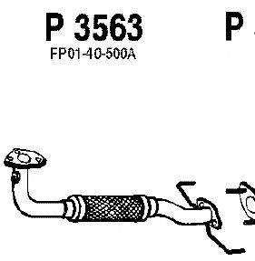Труба выхлопного газа FENNO P3563