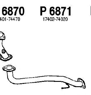 Труба выхлопного газа FENNO P6871