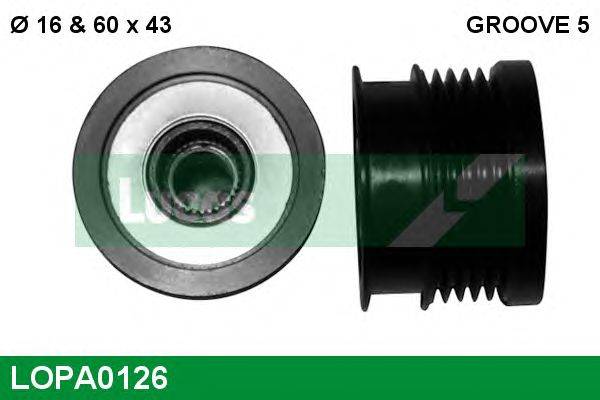 Механизм свободного хода генератора LUCAS ENGINE DRIVE LOPA0126