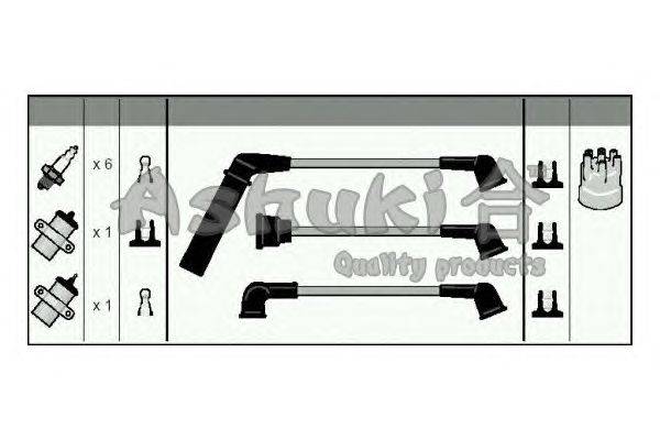 Комплект проводов зажигания ASHUKI C782-70