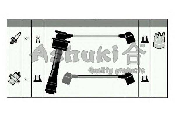 Комплект проводов зажигания ASHUKI 1614-5302