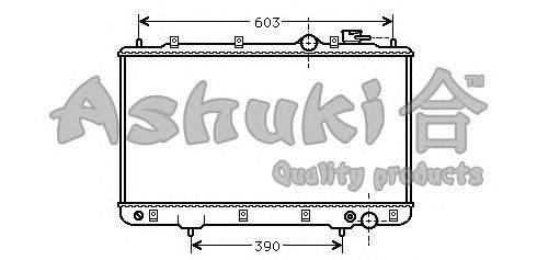 Радиатор, охлаждение двигателя ASHUKI Y550-26