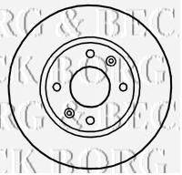 Тормозной диск BORG & BECK BBD4654