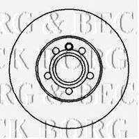 Тормозной диск BORG & BECK BBD4250