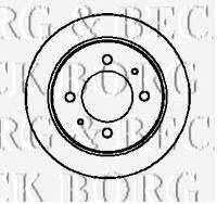 Тормозной диск BORG & BECK BBD4268