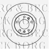 Тормозной диск BORG & BECK BBD4280