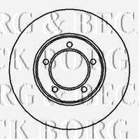 Тормозной диск BORG & BECK BBD4855