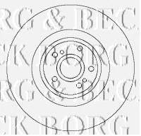 Тормозной диск BORG & BECK BBD5773S