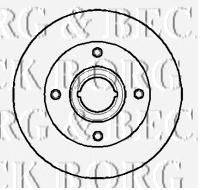 Тормозной диск BORG & BECK BBD5846S