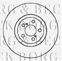 Тормозной диск BORG & BECK BBD5875S