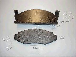 Комплект тормозных колодок, дисковый тормоз JAPKO 50054