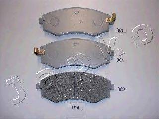 Комплект тормозных колодок, дисковый тормоз JAPKO 50194