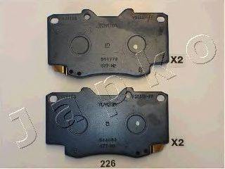 Комплект тормозных колодок, дисковый тормоз JAPKO 50226