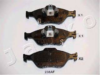 Комплект тормозных колодок, дисковый тормоз JAPKO 50238