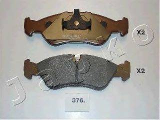 Комплект тормозных колодок, дисковый тормоз ASHIKA PA376AF