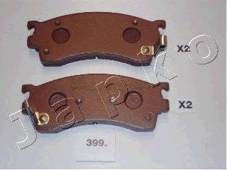 Комплект тормозных колодок, дисковый тормоз ASHIKA PA399AF