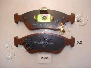 Комплект тормозных колодок, дисковый тормоз JAPKO 50K02
