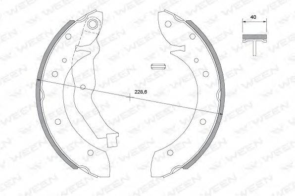 Комплект тормозных колодок WEEN 152-2035